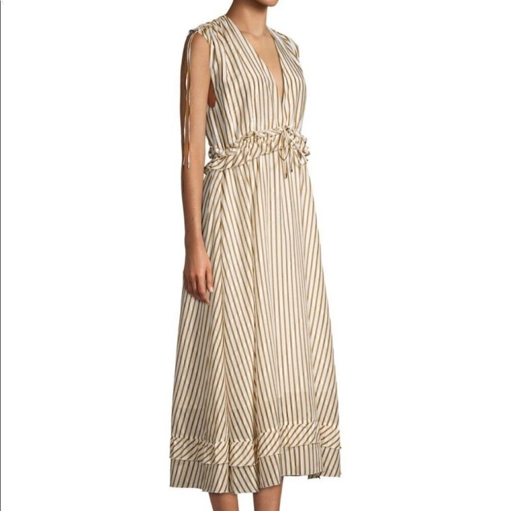 Robert Rodriguez Mariel Striped Midi Sundress, NWT From Barney’s New York - Picture 7 of 16